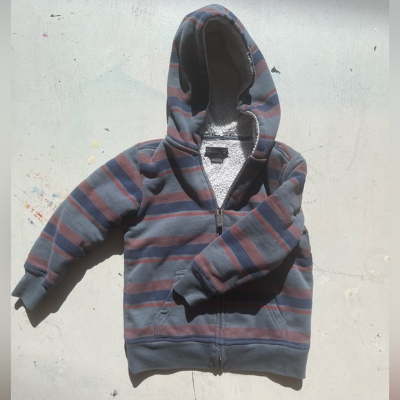 Kid's O'Neill Hoodie Multicolor Striped 4 Lined Zip Outdoor Camping Hike Surf - Picture 5 of 11